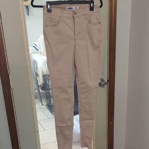 Old Navy Light Tan Skinny Pants